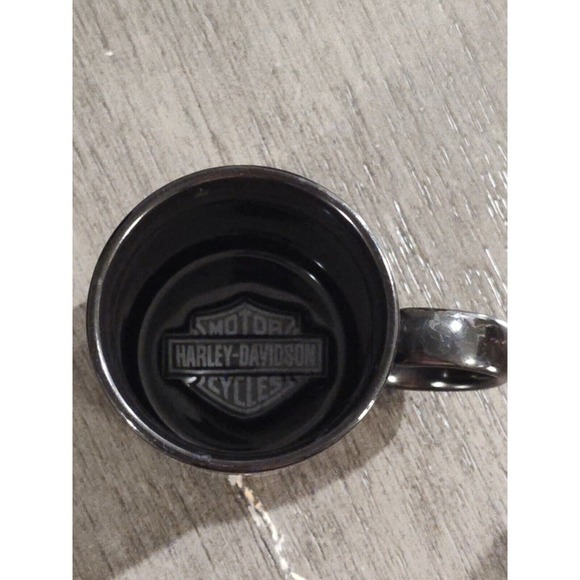 Harley Davidson Mug Black Vintage Licensed 2000 Flaming Eagle 3D HD Logo In Cup - Picture 5 of 7